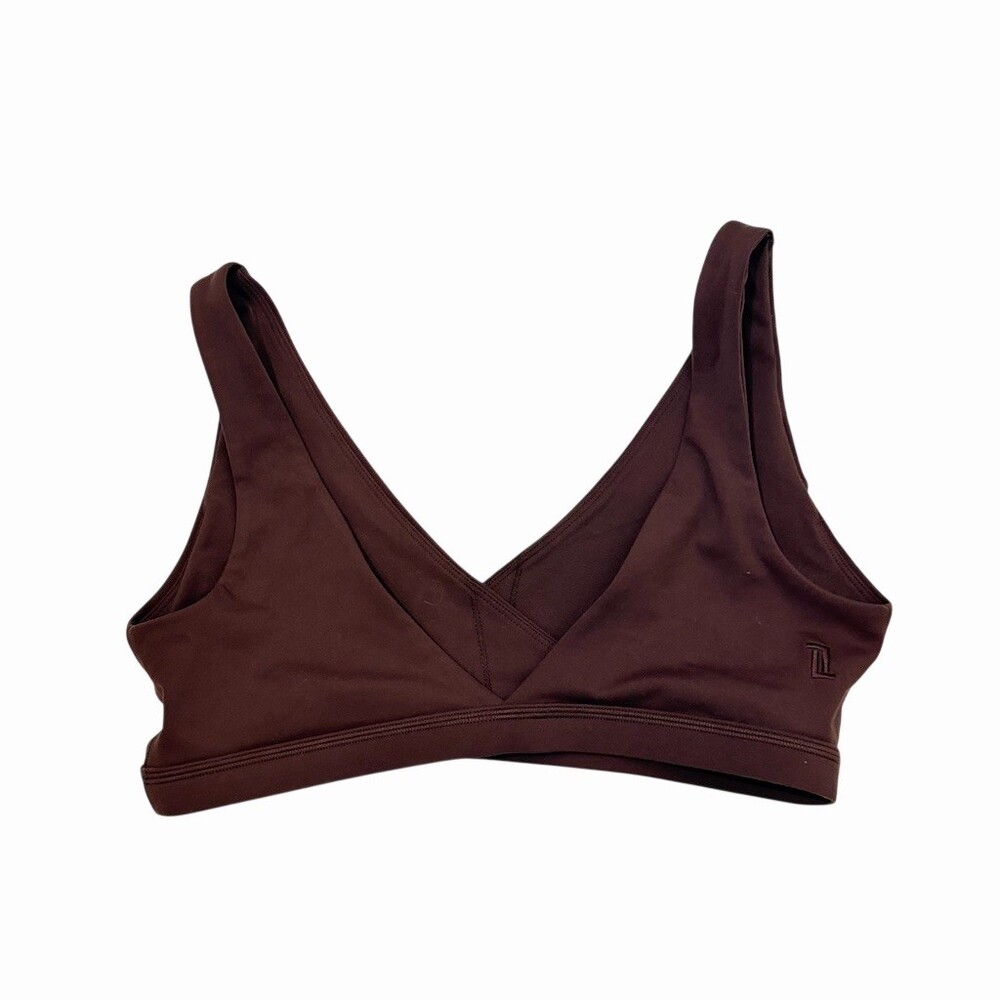 Liaison The Label Bralette Womens Size L Brown Wireless Wrap V-Neck